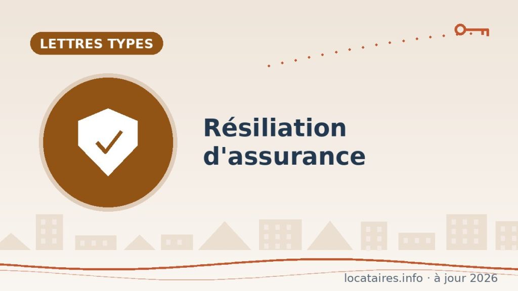 Lettre de résiliation d’assurance habitation