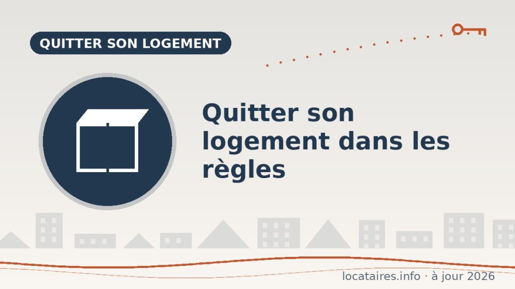 Quitter son logement : préavis, état des lieux, dépôt de garantie