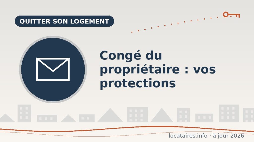 Congé du propriétaire : vente, reprise et vos protections